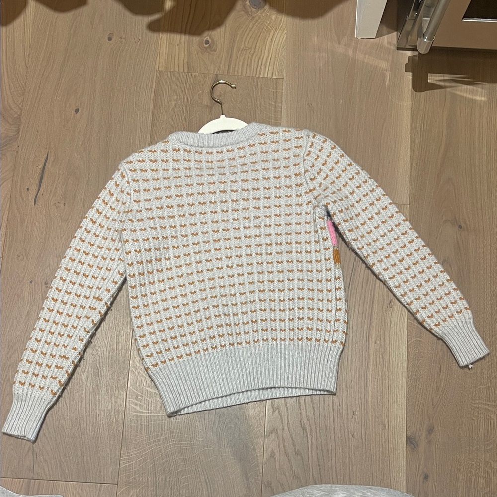 Madewell Gray and Orange Knit Sweater - Picture 4 of 4